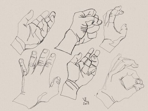 Hand studies 2 Hand studies 2